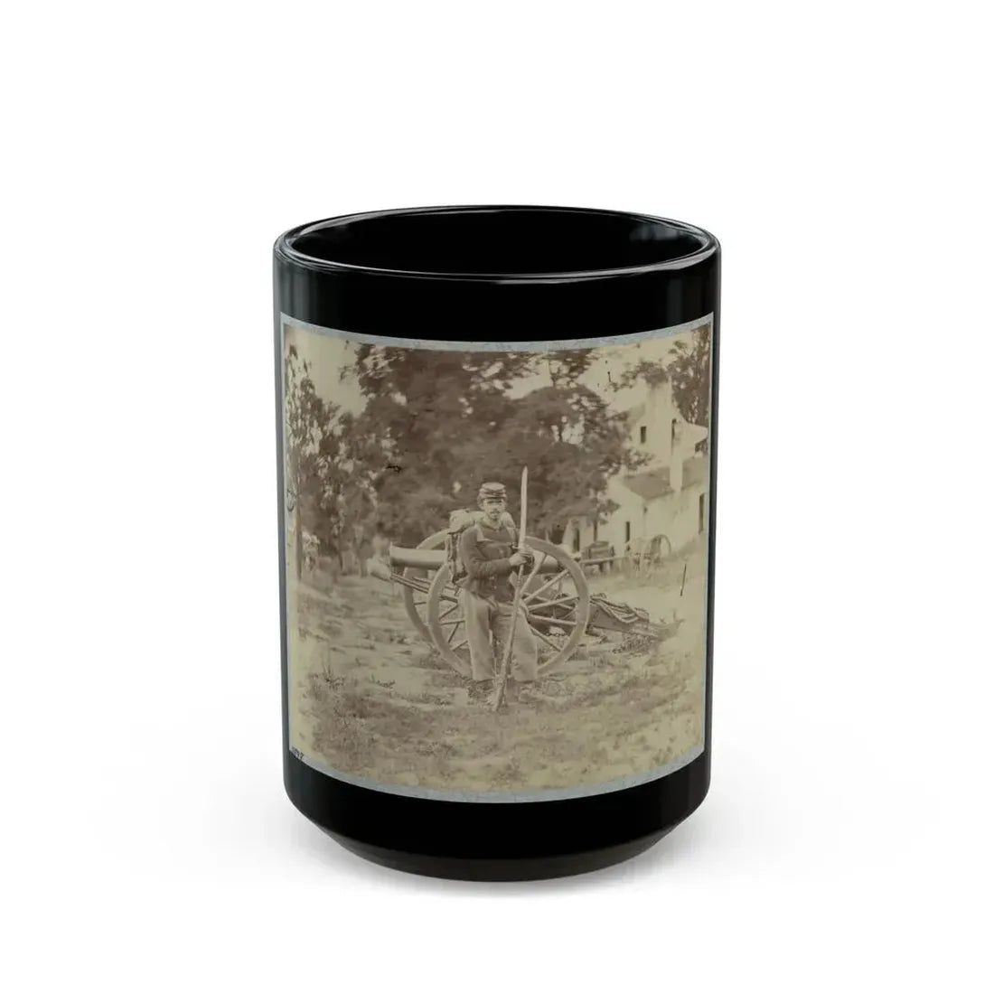 22d New York State Militia Near Harpers Ferry, Va., 1861 I.E.1862 027 (U.S. Civil War) Black Coffee Mug 15oz - Go Mug Yourself