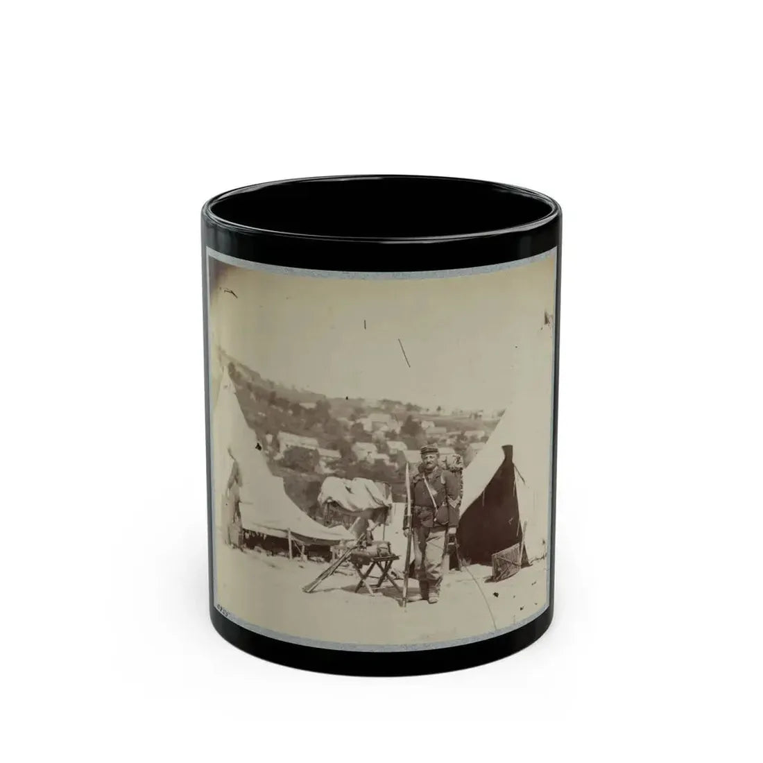 22d New York State Militia Near Harpers Ferry, Va., 1861 I.E.1862 028 (U.S. Civil War) Black Coffee Mug 11oz - Go Mug Yourself