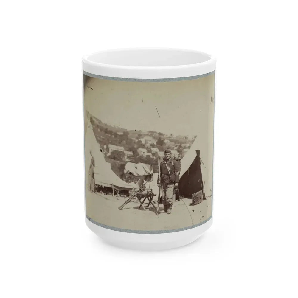 22d New York State Militia Near Harpers Ferry, Va., 1861 I.E.1862 028 (U.S. Civil War) White Coffee Mug 15oz - Go Mug Yourself