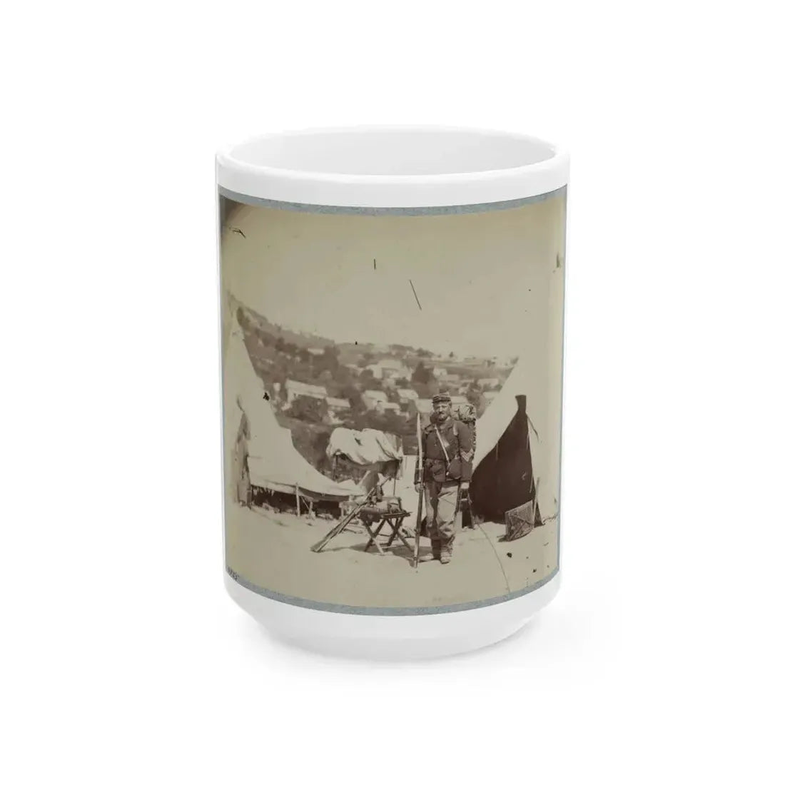 22d New York State Militia Near Harpers Ferry, Va., 1861 I.E.1862 028 (U.S. Civil War) White Coffee Mug 15oz - Go Mug Yourself