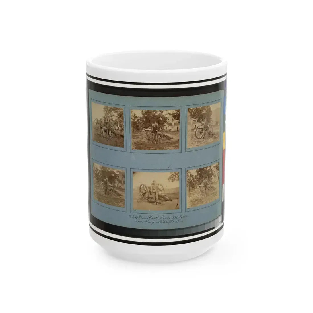 22d New York State Militia Near Harpers Ferry, Va., 1861 I.E.1862(3) (U.S. Civil War) White Coffee Mug 15oz - Go Mug Yourself