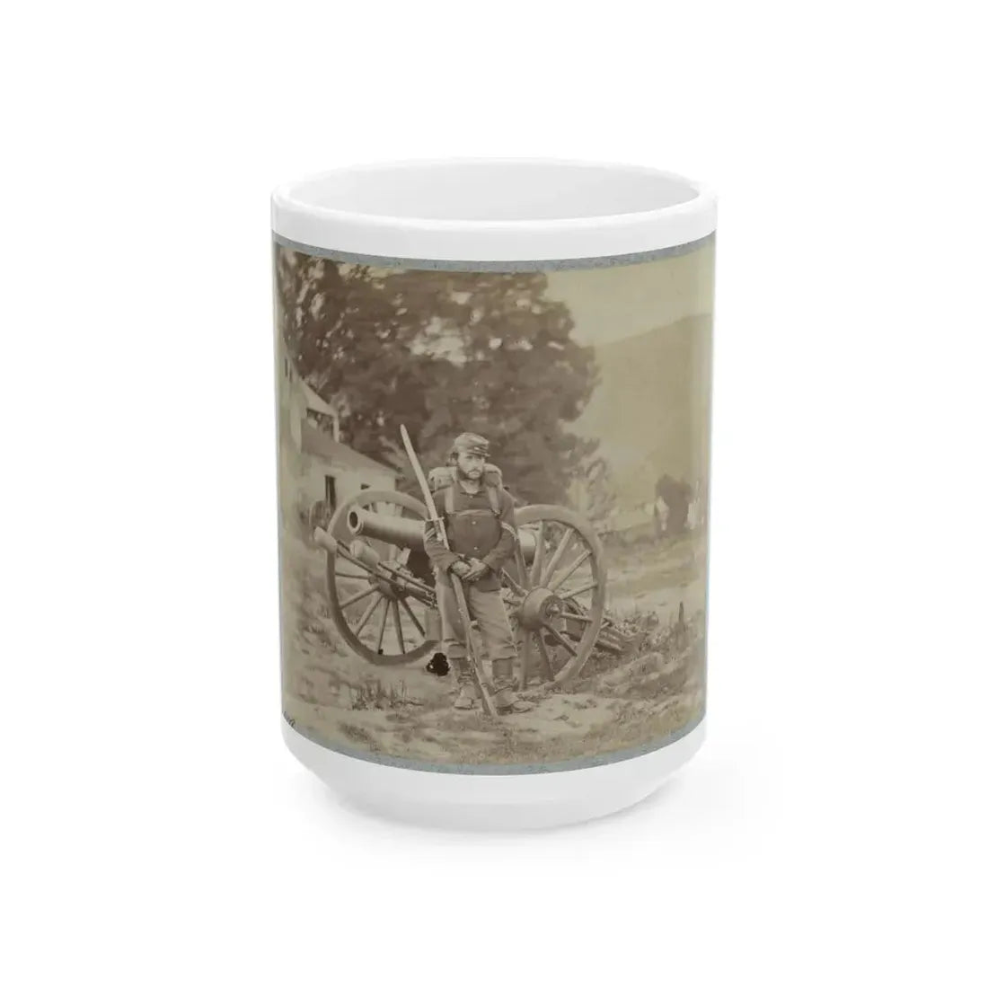 22d New York State Millitia Near Harpers Ferry, Va., 1861 I.E. 1862 (U.S. Civil War) White Coffee Mug 15oz - Go Mug Yourself