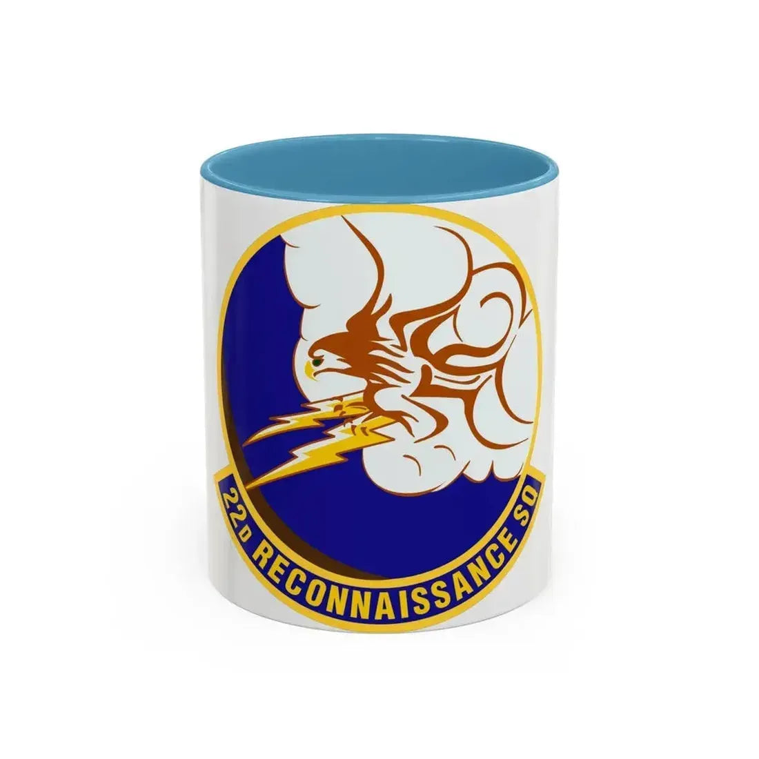 22d Reconnaissance Squadron (U.S. Air Force) Accent Coffee Mug 11oz Light Blue - Go Mug Yourself