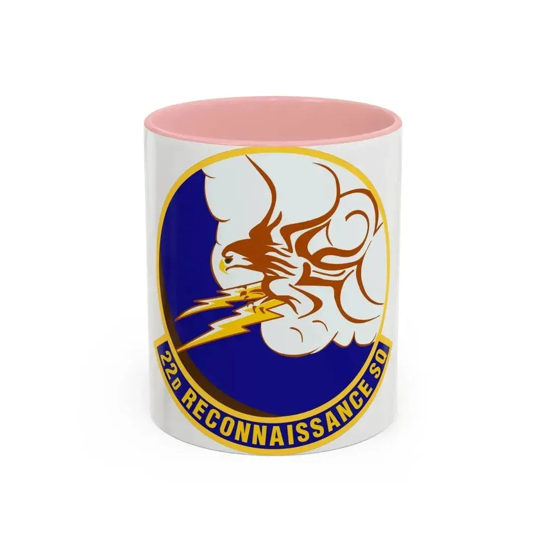 22d Reconnaissance Squadron (U.S. Air Force) Accent Coffee Mug 11oz Pink - Go Mug Yourself