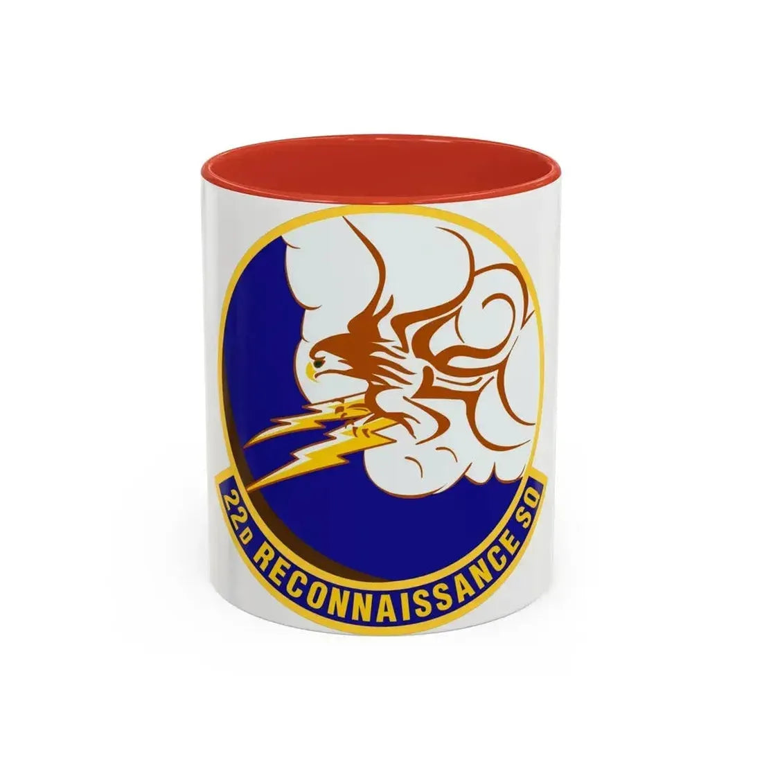 22d Reconnaissance Squadron (U.S. Air Force) Accent Coffee Mug 11oz Red - Go Mug Yourself