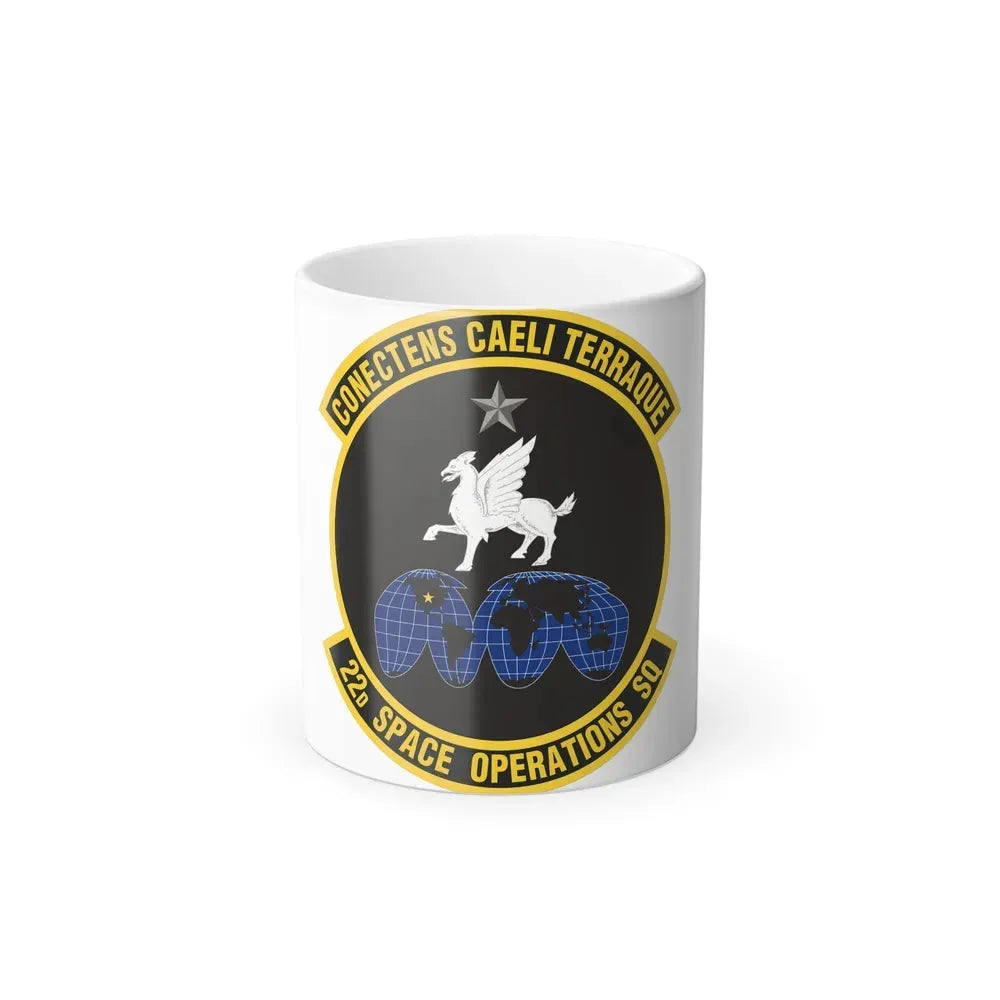 22d Space Operations Squadron (U.S. Air Force) Color Changing Coffee Mug 11oz - Go Mug Yourself