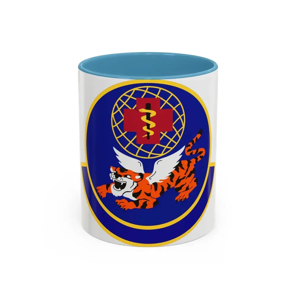 23 Operational Medical Readiness Squadron ACC (U.S. Air Force) Accent Coffee Mug 11oz Light Blue - Go Mug Yourself