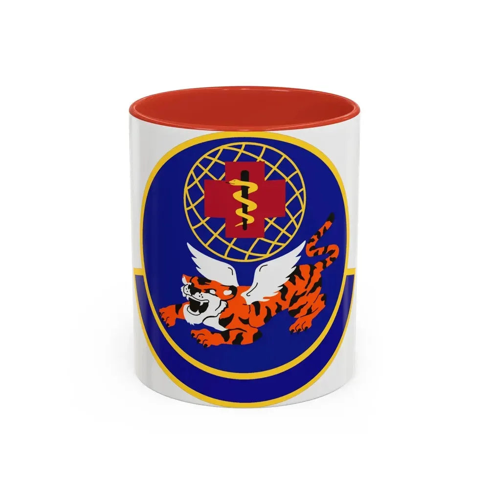 23 Operational Medical Readiness Squadron ACC (U.S. Air Force) Accent Coffee Mug 11oz Red - Go Mug Yourself