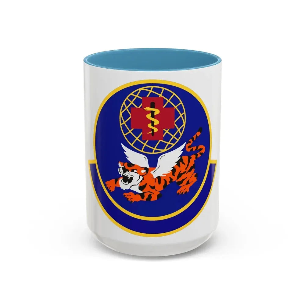 23 Operational Medical Readiness Squadron ACC (U.S. Air Force) Accent Coffee Mug 15oz Light Blue - Go Mug Yourself