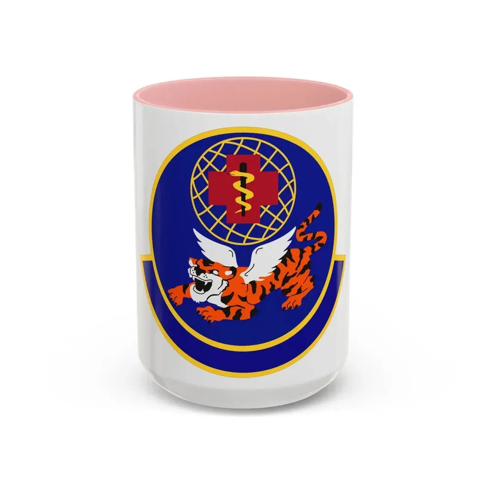 23 Operational Medical Readiness Squadron ACC (U.S. Air Force) Accent Coffee Mug 15oz Pink - Go Mug Yourself