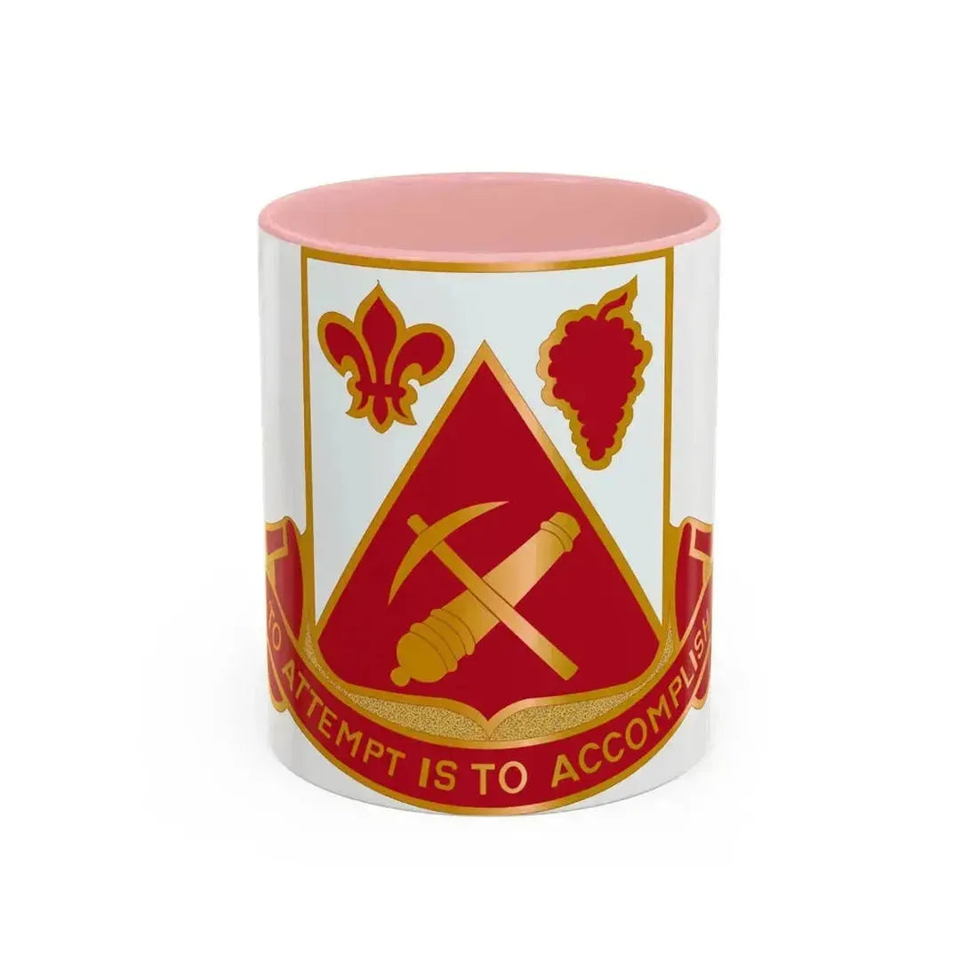 231 Engineer Combat Battalion (U.S. Army) Accent Coffee Mug 11oz Pink - Go Mug Yourself