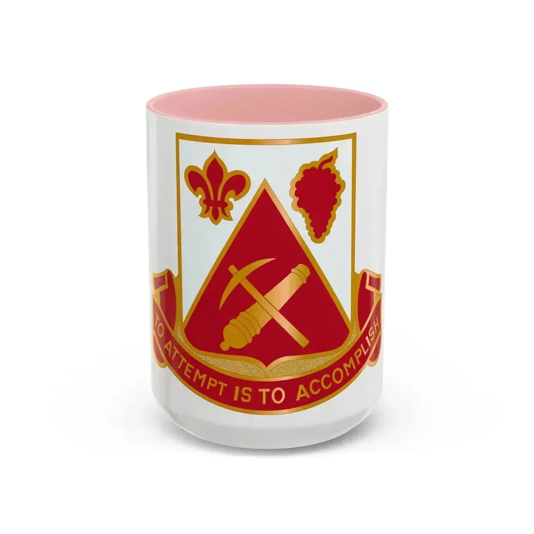 231 Engineer Combat Battalion (U.S. Army) Accent Coffee Mug 15oz Pink - Go Mug Yourself