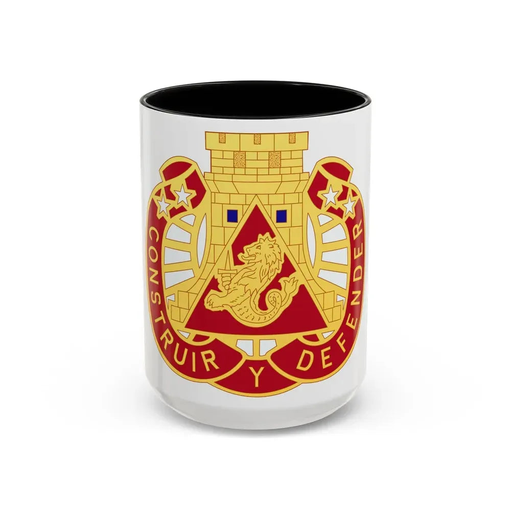 233 Engineer Group (U.S. Army) Accent Coffee Mug 15oz Black - Go Mug Yourself