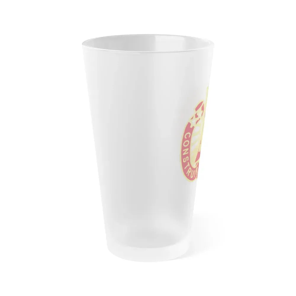 233 Engineer Group (U.S. Army) Frosted Pint Glass 16oz - Go Mug Yourself