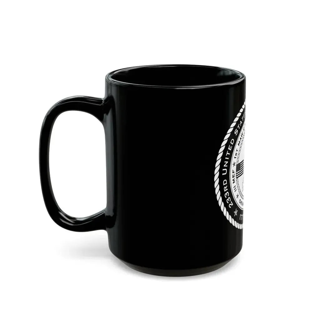 233rd USMC United States Marine Corps Birthday 1778 (USMC) Black Coffee Mug - Go Mug Yourself