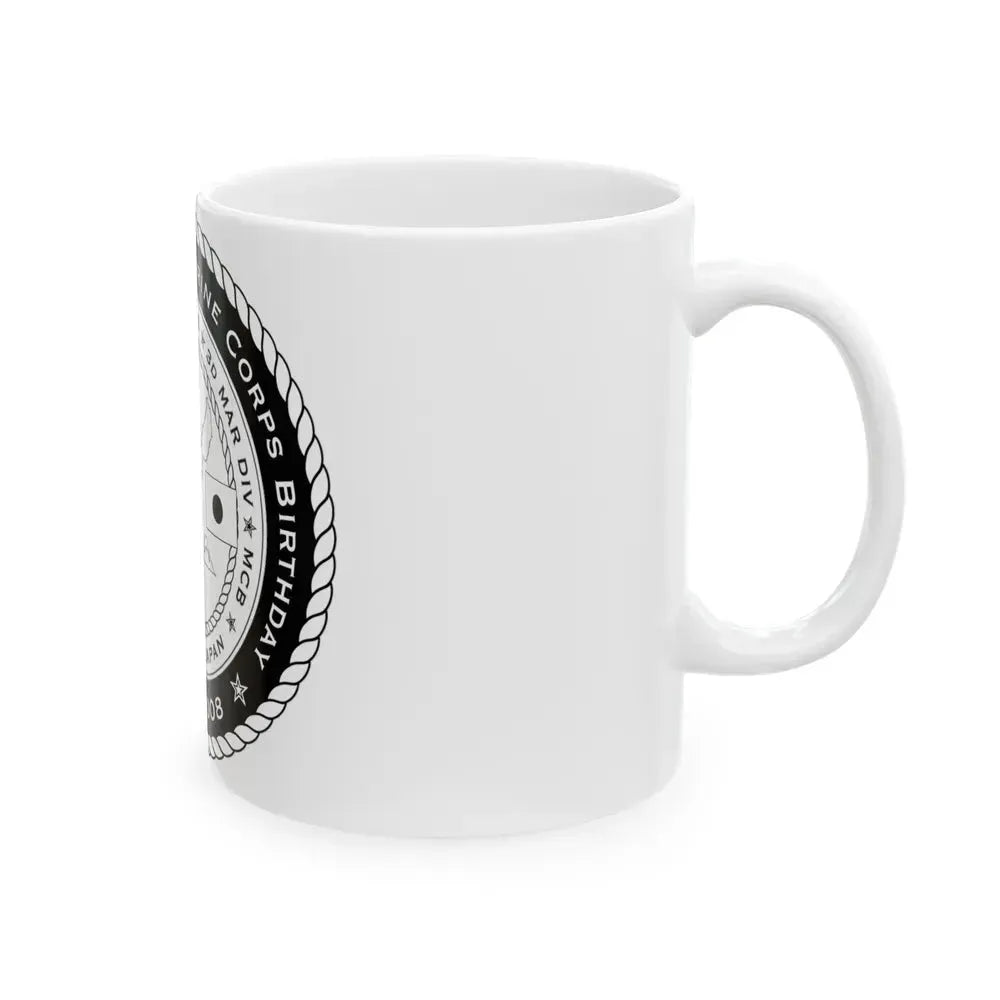233rd USMC United States Marine Corps Birthday 1778 (USMC) White Coffee Mug - Go Mug Yourself