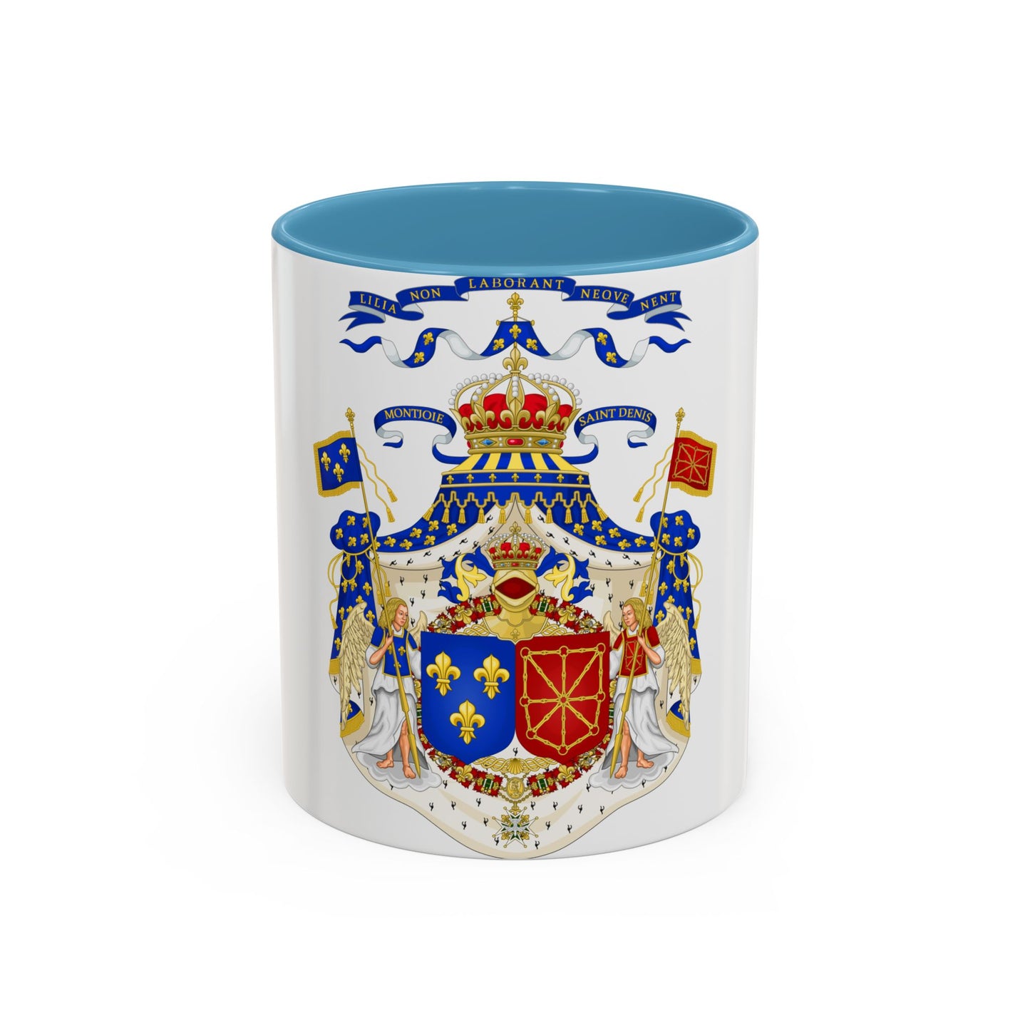 Grand Royal Coat of Arms of France & Navarre - Accent Coffee Mug