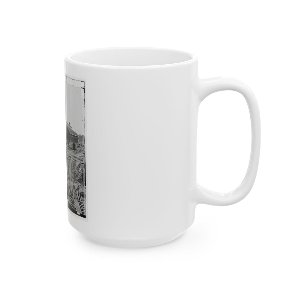 Atlanta, Georgia. Railroad Depot (U.S. Civil War) White Coffee Mug