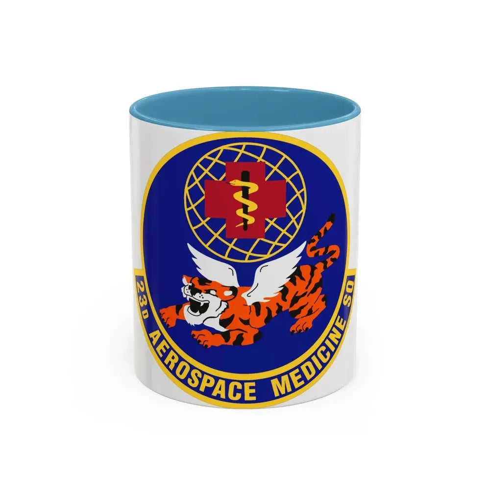 23d Aerospace Medicine Squadron (U.S. Air Force) Accent Coffee Mug 11oz Light Blue - Go Mug Yourself