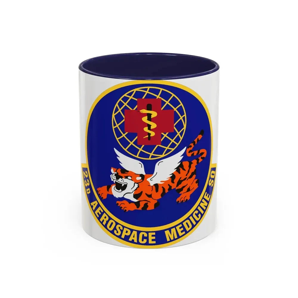 23d Aerospace Medicine Squadron (U.S. Air Force) Accent Coffee Mug 11oz Navy - Go Mug Yourself