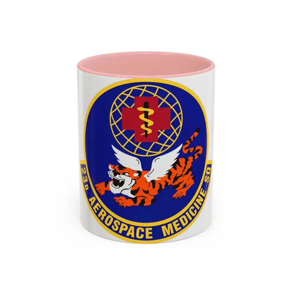 23d Aerospace Medicine Squadron (U.S. Air Force) Accent Coffee Mug 11oz Pink - Go Mug Yourself