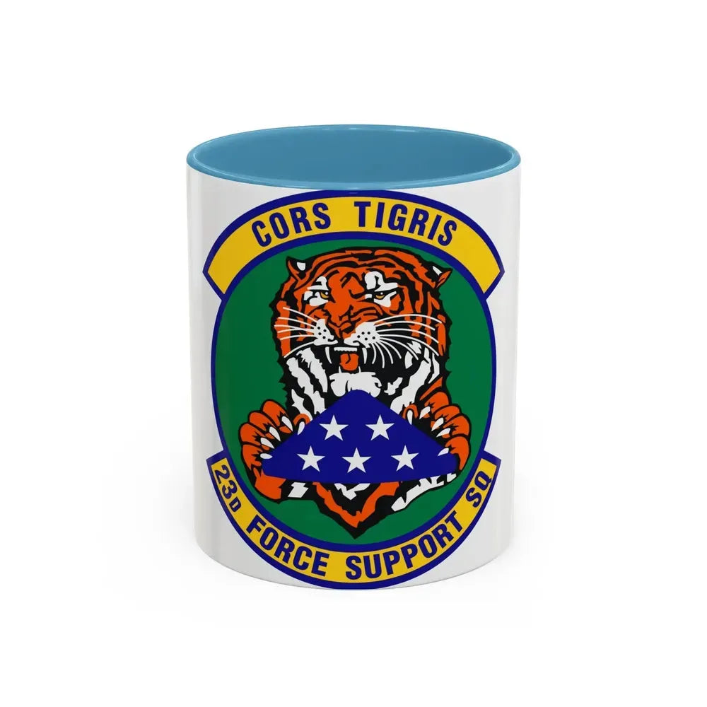 23d Force Support Squadron (U.S. Air Force) Accent Coffee Mug 11oz Light Blue - Go Mug Yourself