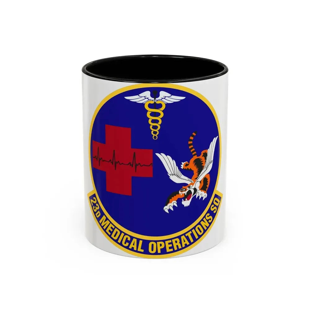 23d Medical Operations Squadron (U.S. Air Force) Accent Coffee Mug 11oz Black - Go Mug Yourself