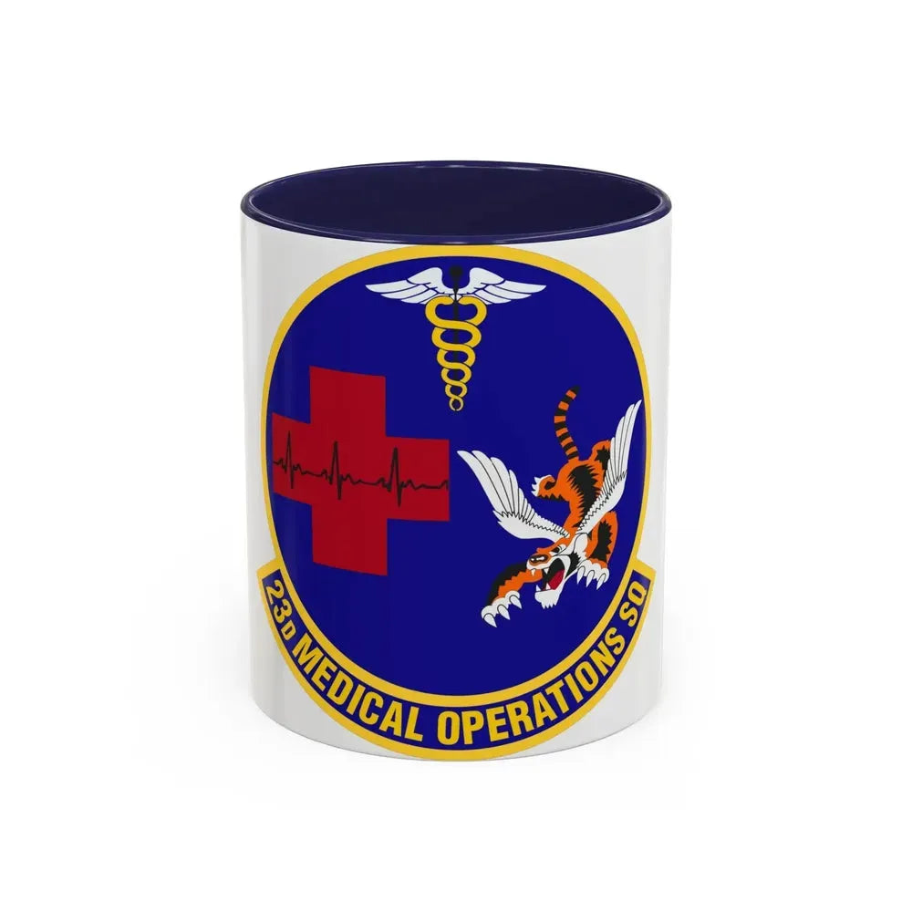 23d Medical Operations Squadron (U.S. Air Force) Accent Coffee Mug 11oz Navy - Go Mug Yourself