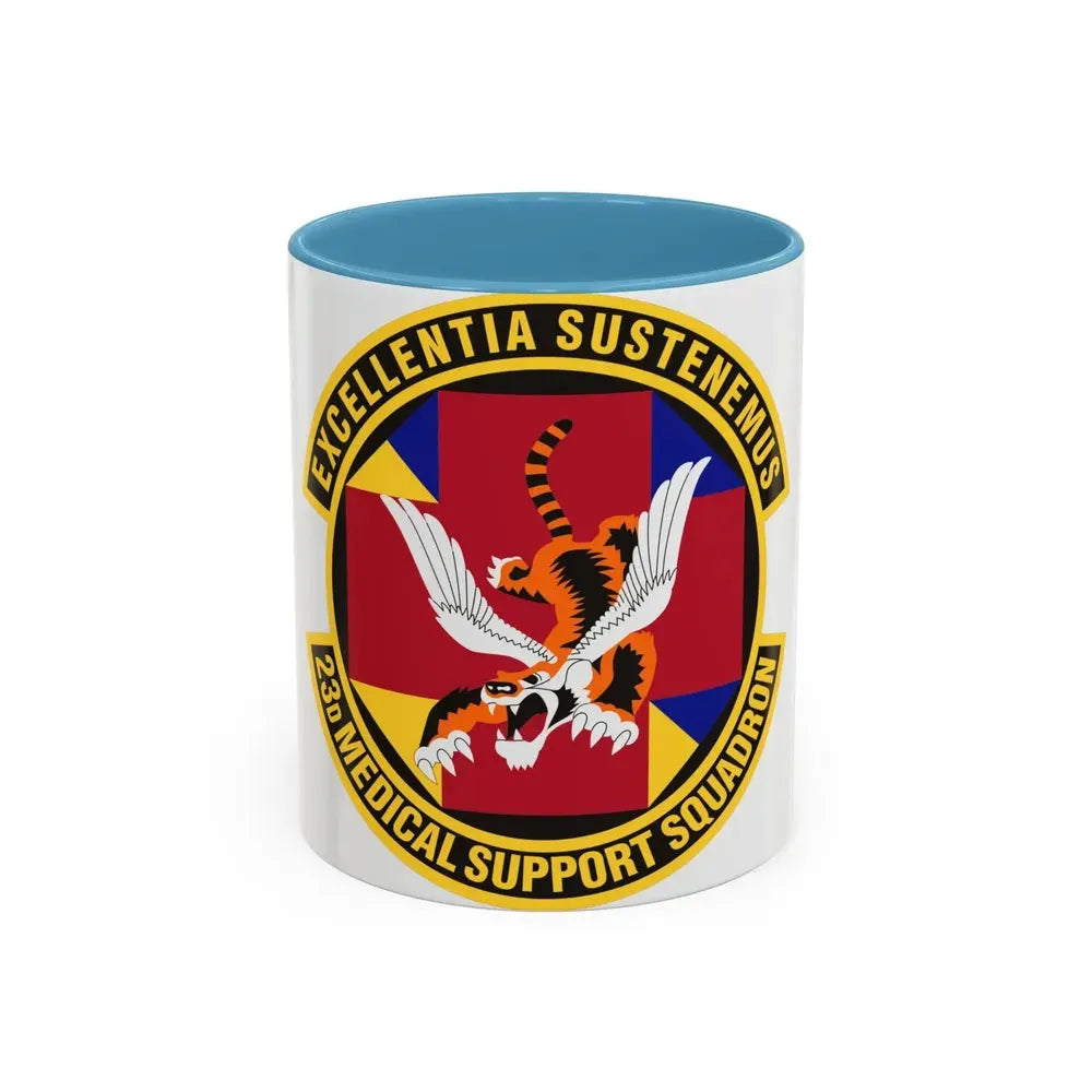 23d Medical Support Squadron (U.S. Air Force) Accent Coffee Mug 11oz Light Blue - Go Mug Yourself