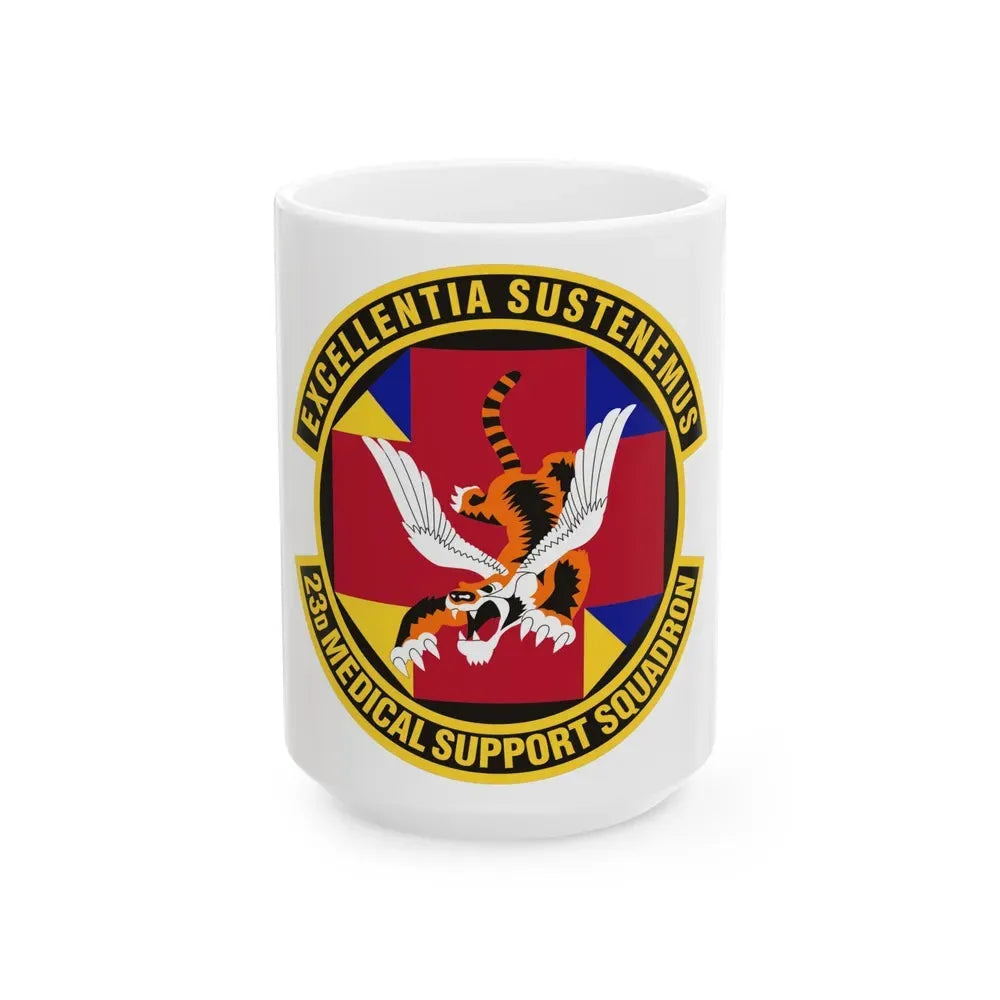 23d Medical Support Squadron (U.S. Air Force) White Coffee Mug 15oz - Go Mug Yourself