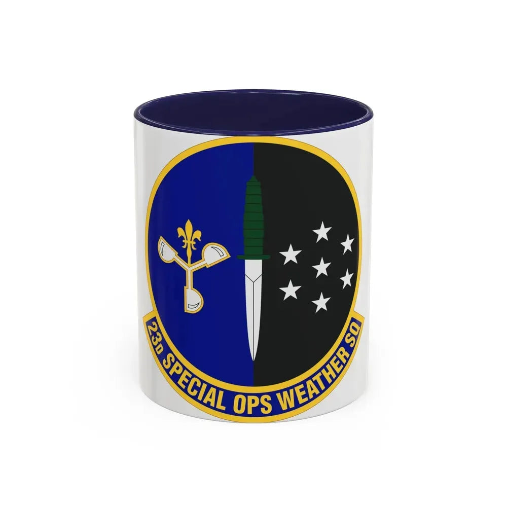 23d Special Operations Weather Squadron (U.S. Air Force) Accent Coffee Mug 11oz Navy - Go Mug Yourself