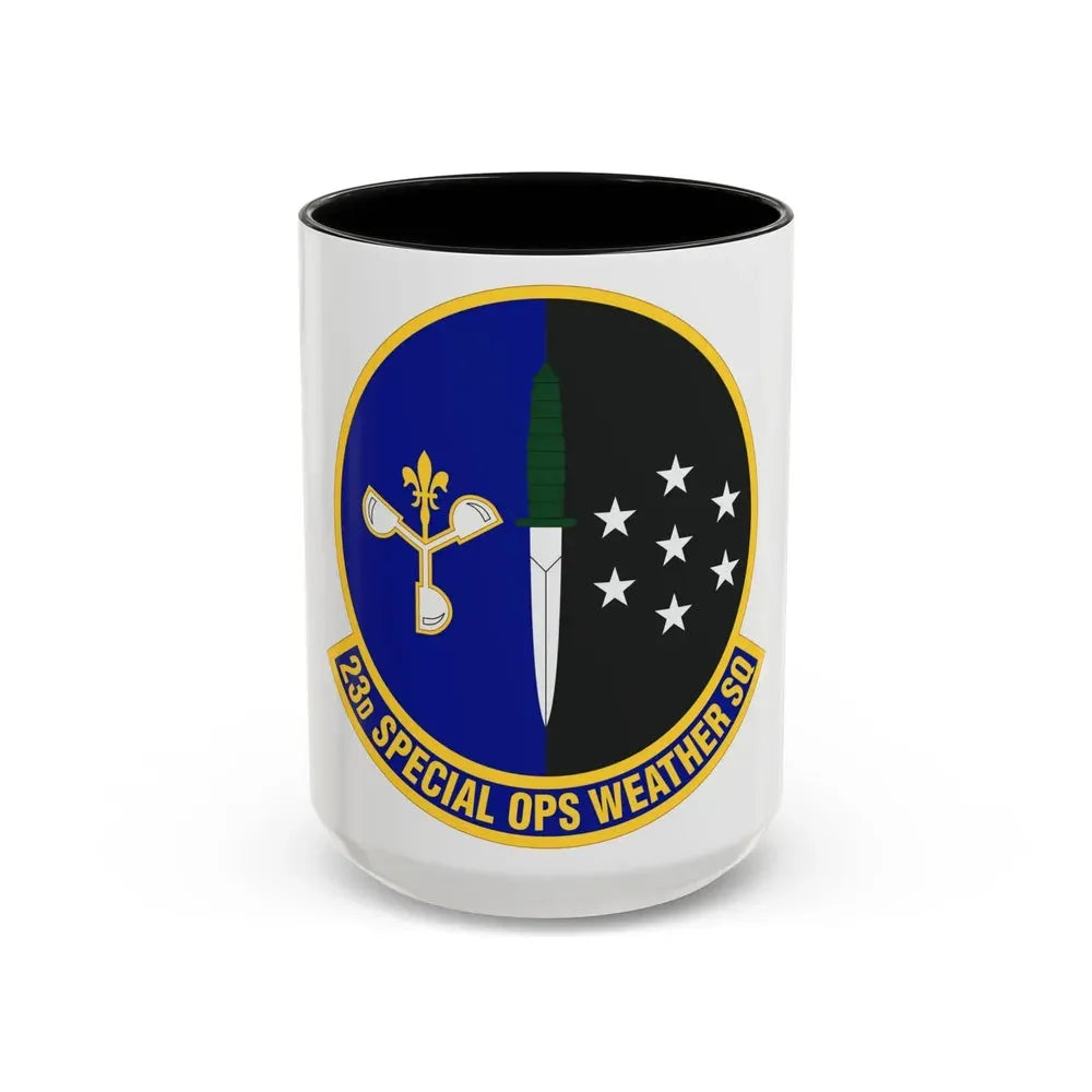 23d Special Operations Weather Squadron (U.S. Air Force) Accent Coffee Mug 15oz Black - Go Mug Yourself