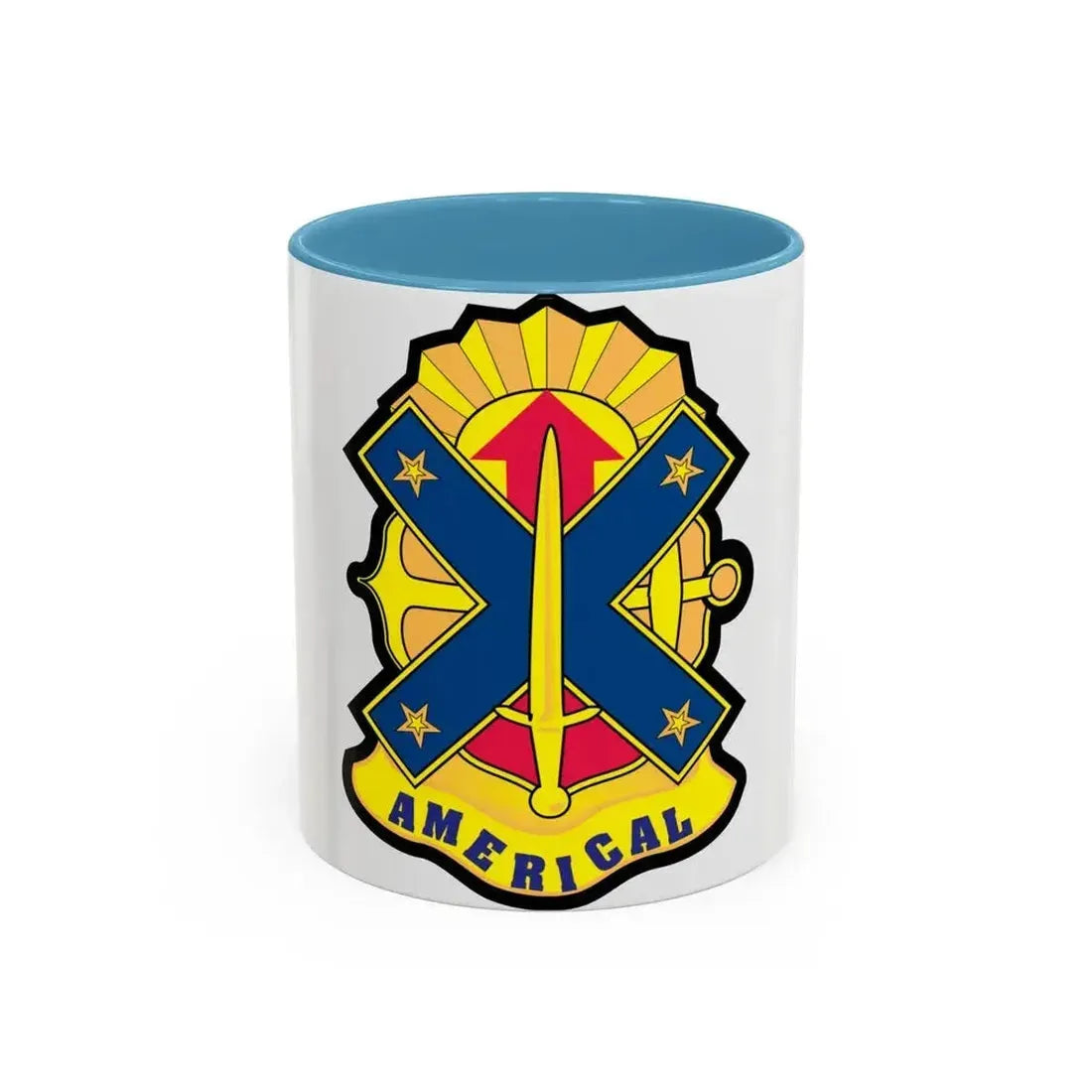 23rd Infantry Division 2 (U.S. Army) Accent Coffee Mug 11oz Light Blue - Go Mug Yourself