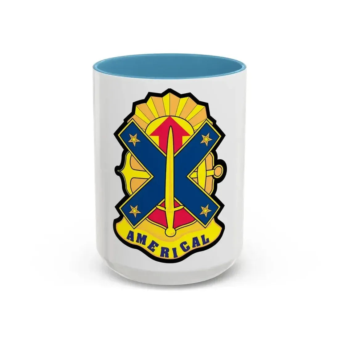 23rd Infantry Division 2 (U.S. Army) Accent Coffee Mug 15oz Light Blue - Go Mug Yourself