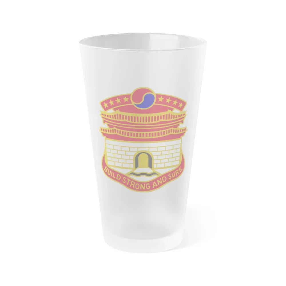 24 Engineer Group (U.S. Army) Frosted Pint Glass 16oz Default Title - Go Mug Yourself