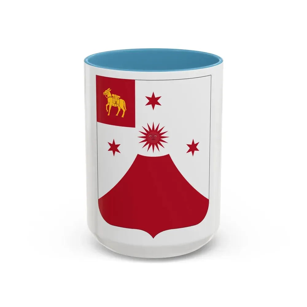 24 Field Artillery Regiment 2 (U.S. Army) Accent Coffee Mug 15oz Light Blue - Go Mug Yourself