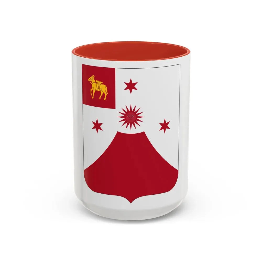 24 Field Artillery Regiment 2 (U.S. Army) Accent Coffee Mug 15oz Red - Go Mug Yourself