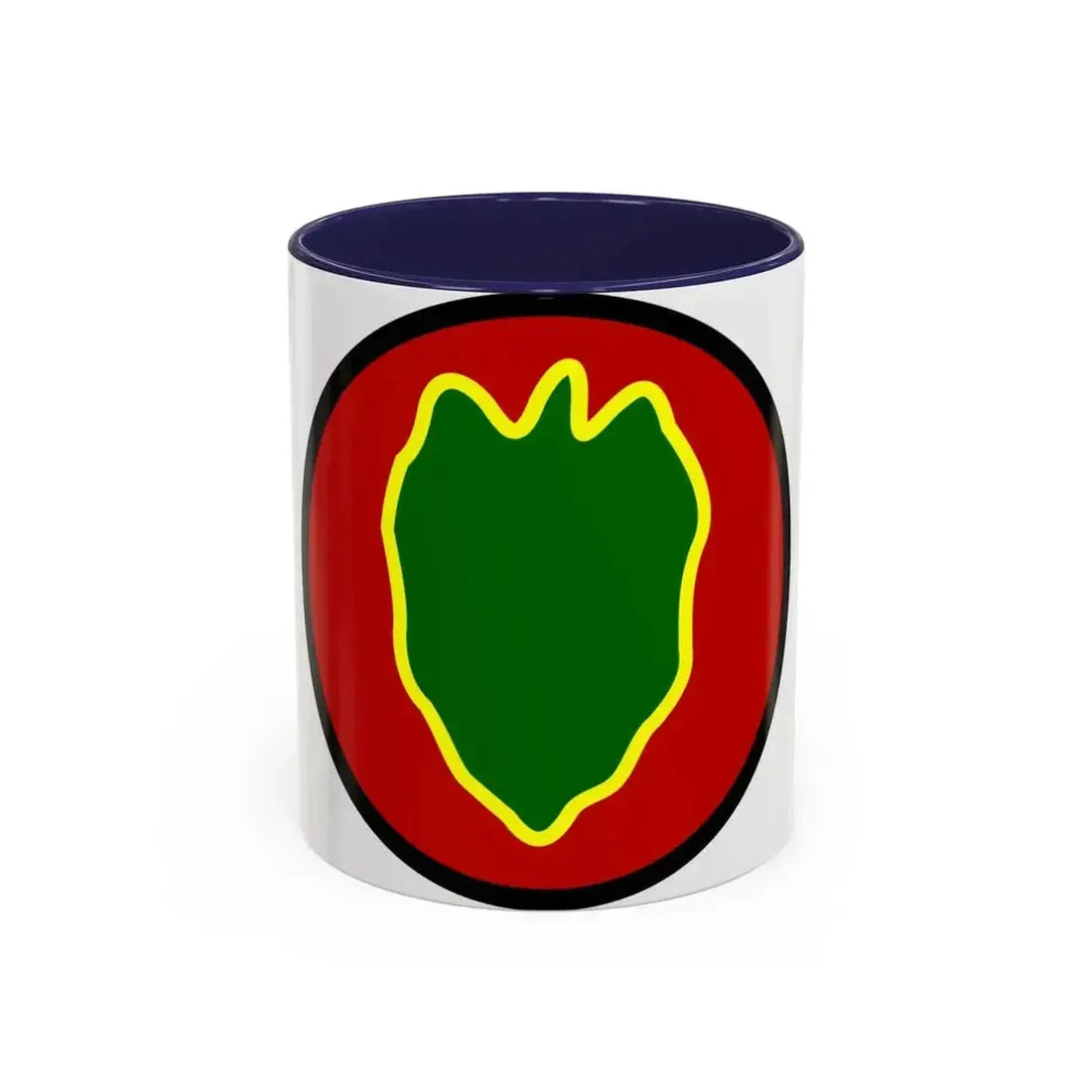 24 Infantry Division SSI (U.S. Army) Accent Coffee Mug 11oz Navy - Go Mug Yourself