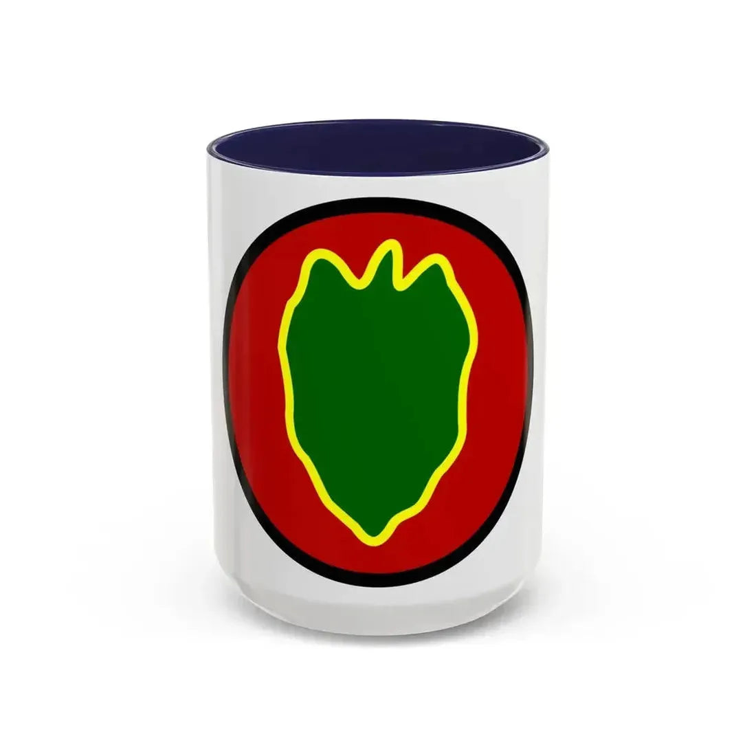 24 Infantry Division SSI (U.S. Army) Accent Coffee Mug - Go Mug Yourself