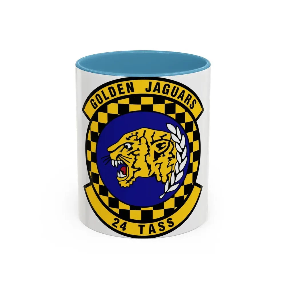24 Tactical Air Support Squadron ACC (U.S. Air Force) Accent Coffee Mug 11oz Light Blue - Go Mug Yourself