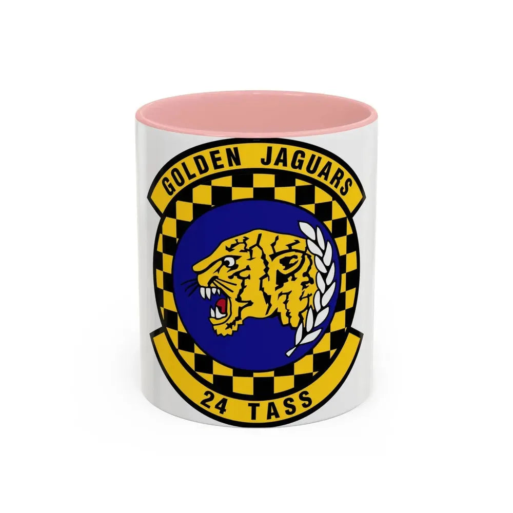 24 Tactical Air Support Squadron ACC (U.S. Air Force) Accent Coffee Mug 11oz Pink - Go Mug Yourself