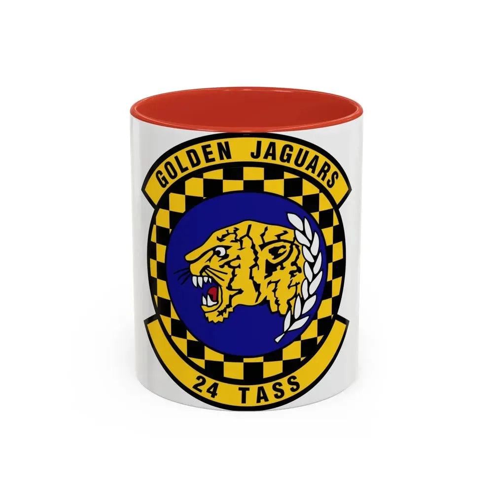 24 Tactical Air Support Squadron ACC (U.S. Air Force) Accent Coffee Mug 11oz Red - Go Mug Yourself
