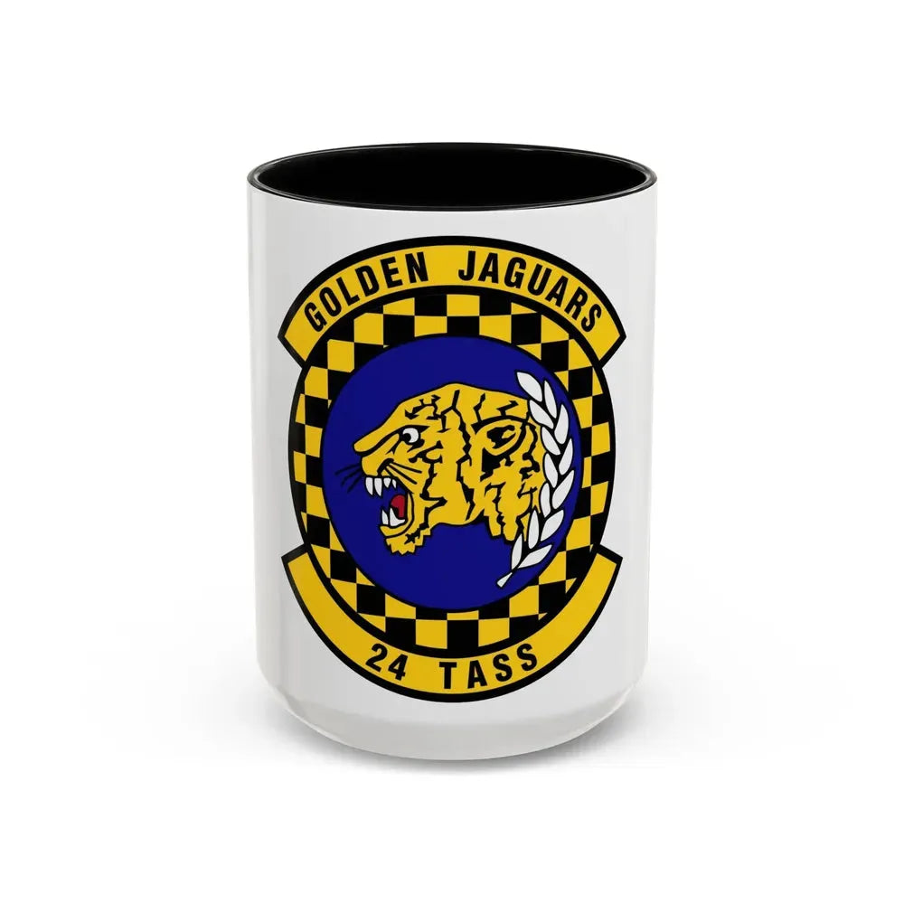 24 Tactical Air Support Squadron ACC (U.S. Air Force) Accent Coffee Mug 15oz Black - Go Mug Yourself