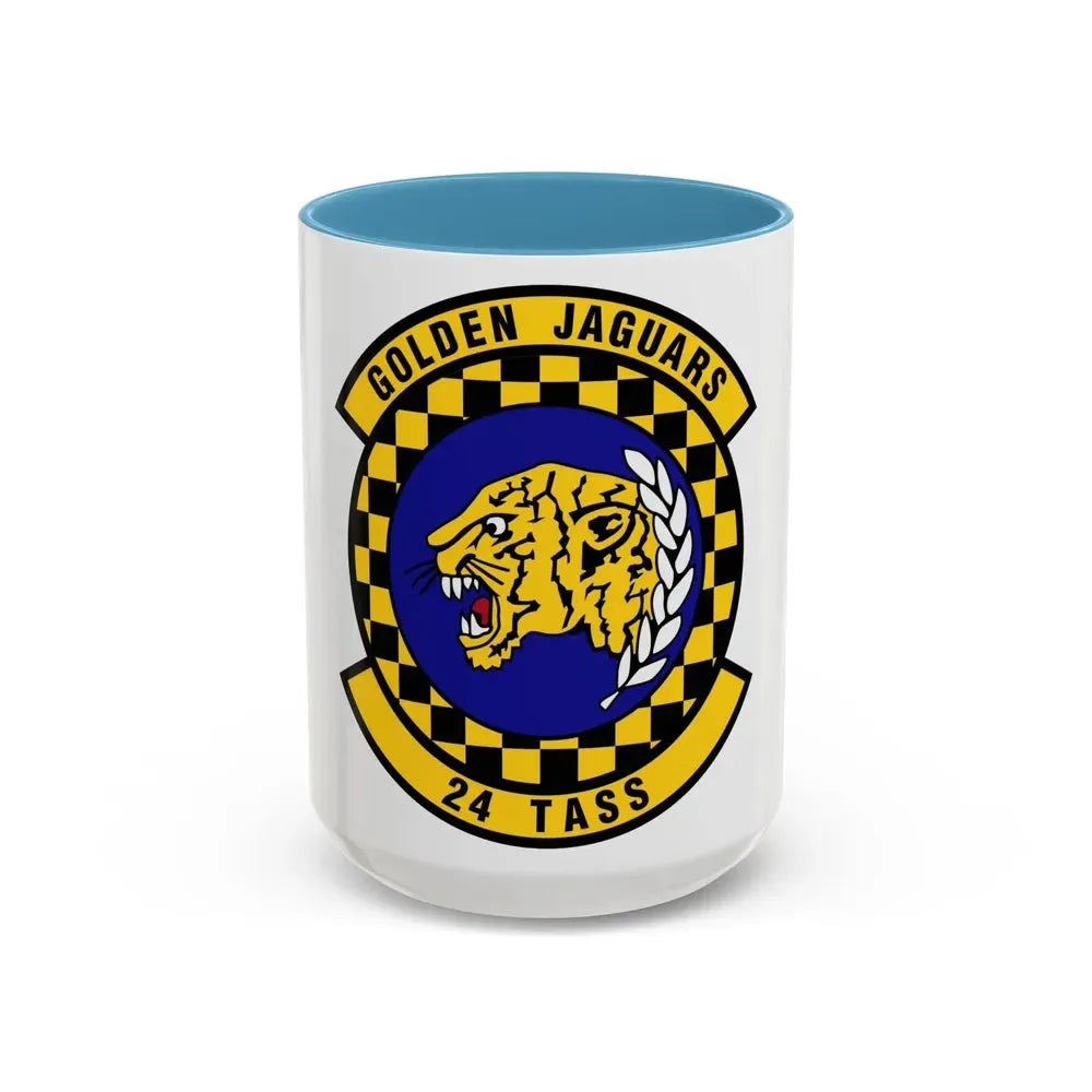 24 Tactical Air Support Squadron ACC (U.S. Air Force) Accent Coffee Mug 15oz Light Blue - Go Mug Yourself