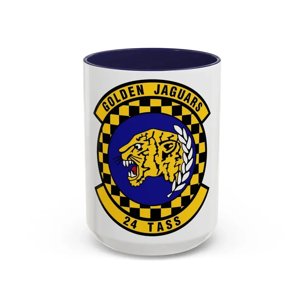 24 Tactical Air Support Squadron ACC (U.S. Air Force) Accent Coffee Mug 15oz Navy - Go Mug Yourself