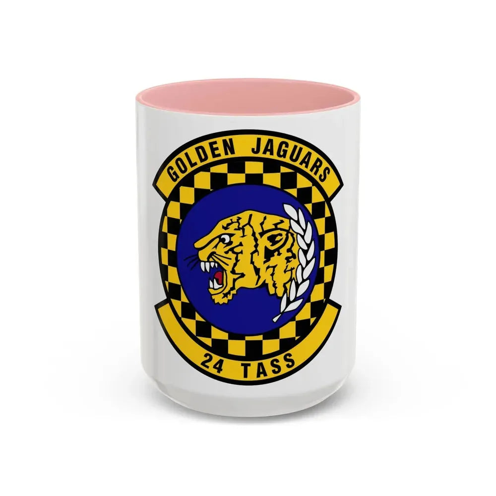 24 Tactical Air Support Squadron ACC (U.S. Air Force) Accent Coffee Mug 15oz Pink - Go Mug Yourself