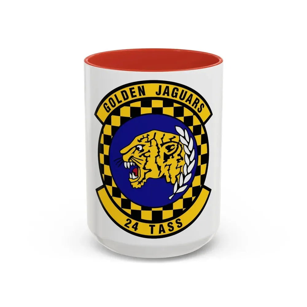 24 Tactical Air Support Squadron ACC (U.S. Air Force) Accent Coffee Mug 15oz Red - Go Mug Yourself