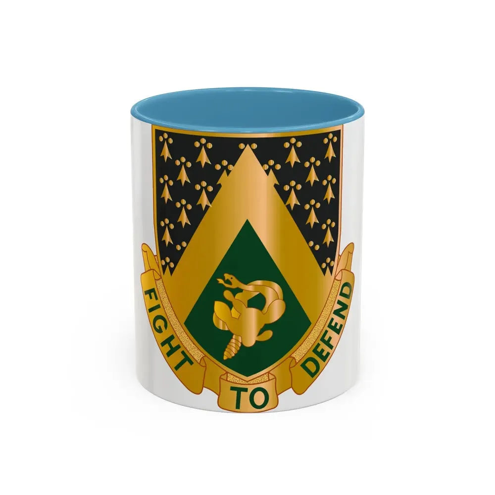 240 Cavalry Regiment (U.S. Army) Accent Coffee Mug 11oz Light Blue - Go Mug Yourself