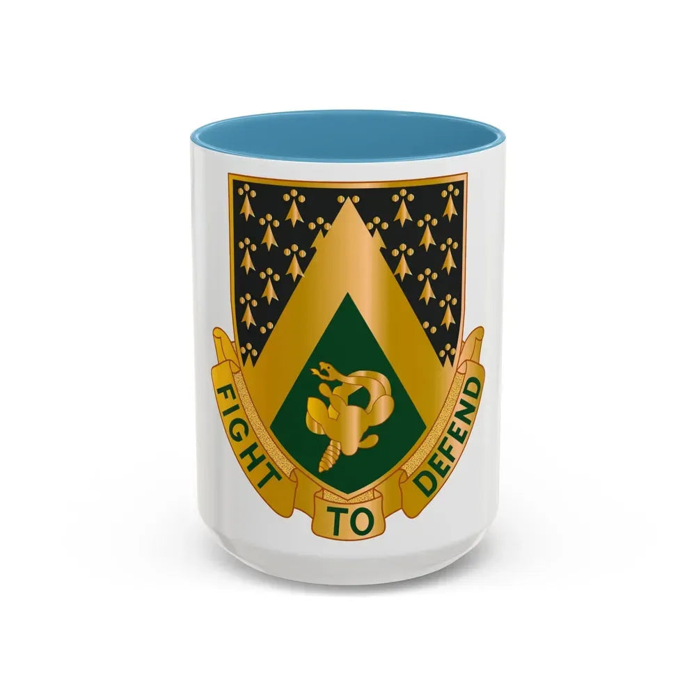 240 Cavalry Regiment (U.S. Army) Accent Coffee Mug 15oz Light Blue - Go Mug Yourself