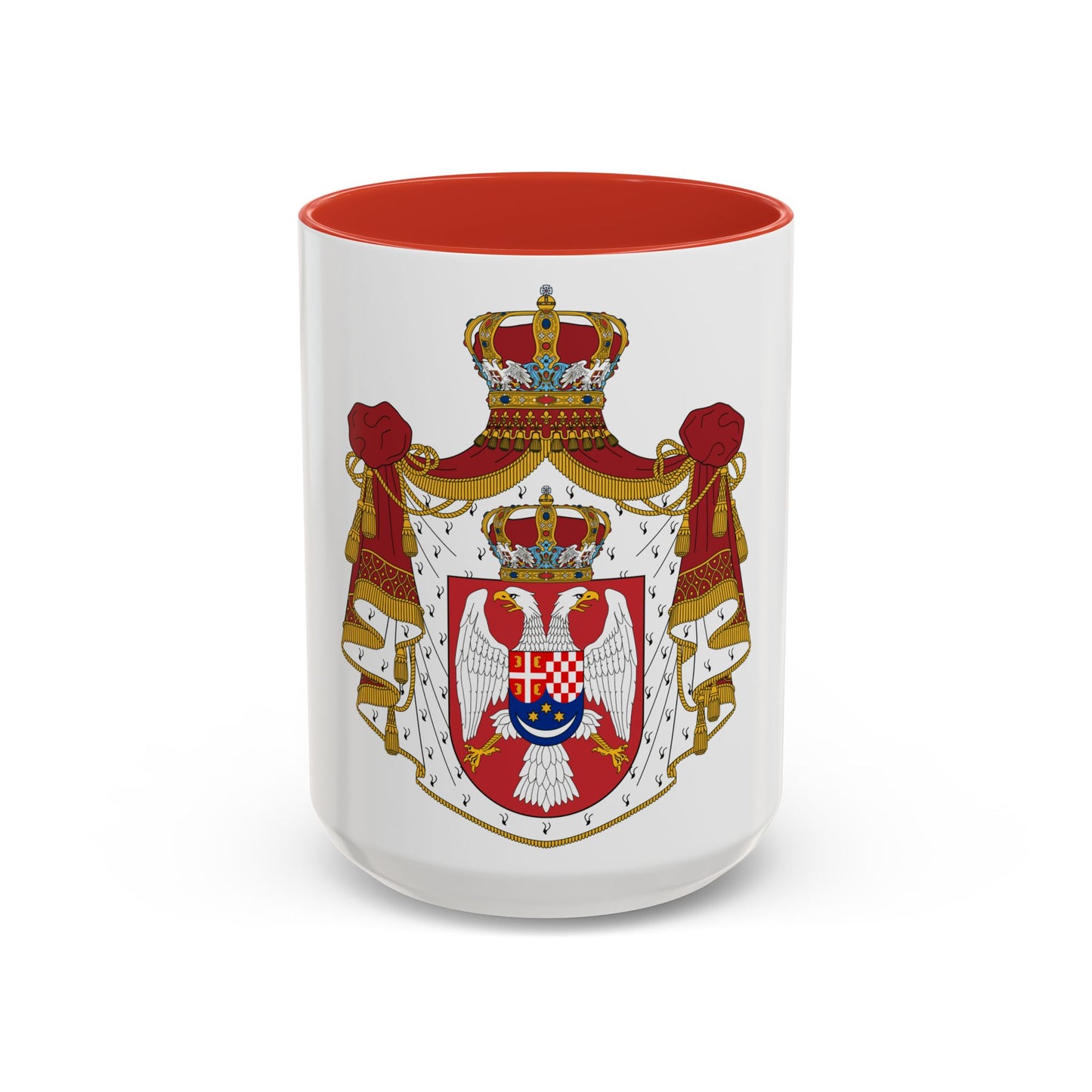 Coat of arms of the Kingdom of Yugoslavia - Accent Coffee Mug